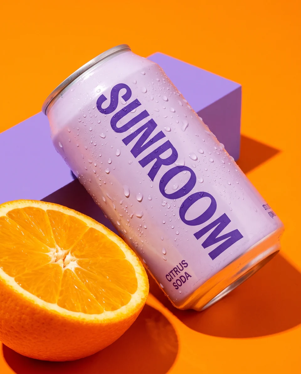 SUNROOM citrus can on orange